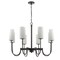 Maxim Lighting Town & Country 8-Light Chandelier 32008SWBK - alternate 2